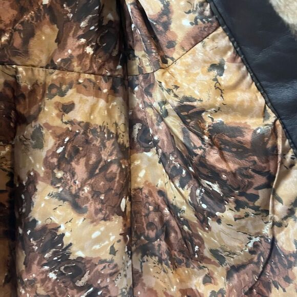 Vintage CIMA Canadian Indian Mink Art Fur Leather Patchwork Coat Medium Large - Picture 9 of 10